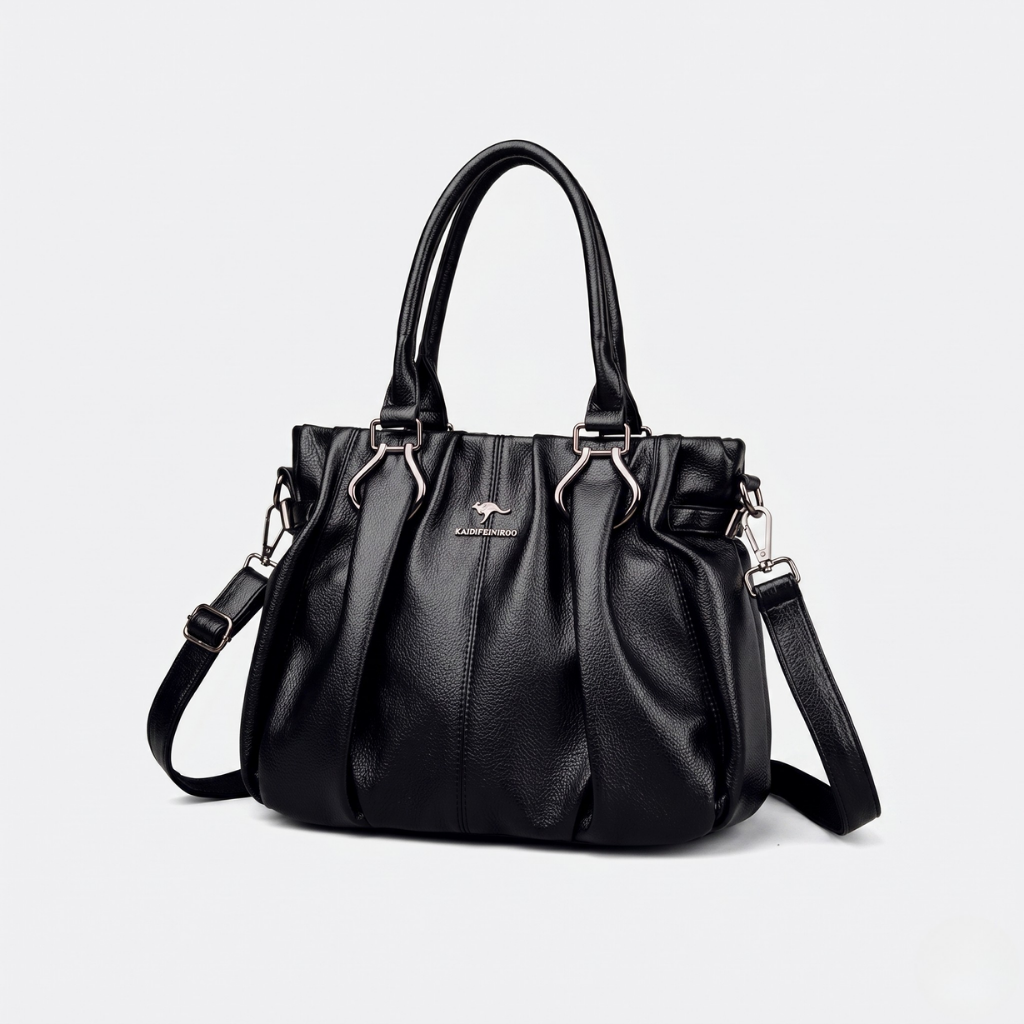 Bolsa De Couro Feminina Glamour