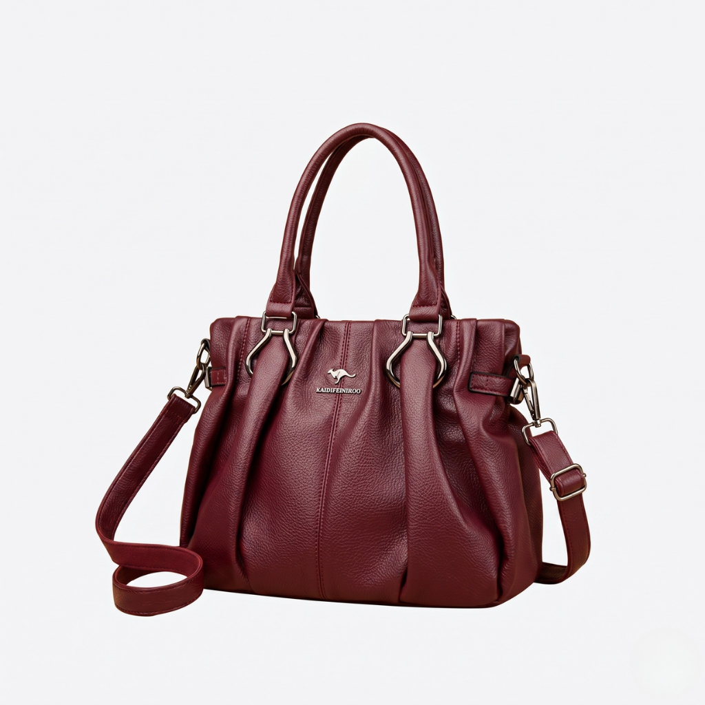 Bolsa De Couro Feminina Glamour