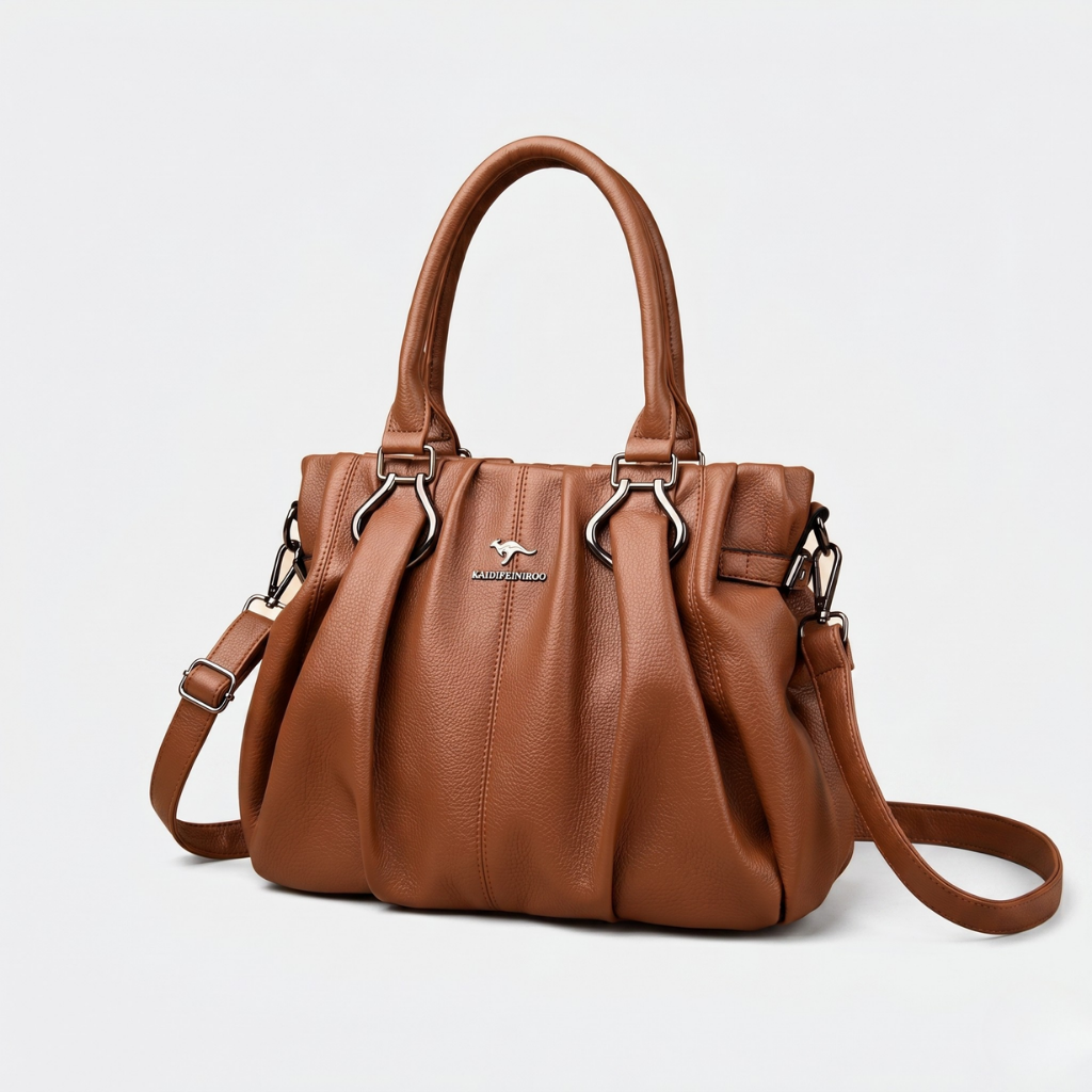 Bolsa De Couro Feminina Glamour