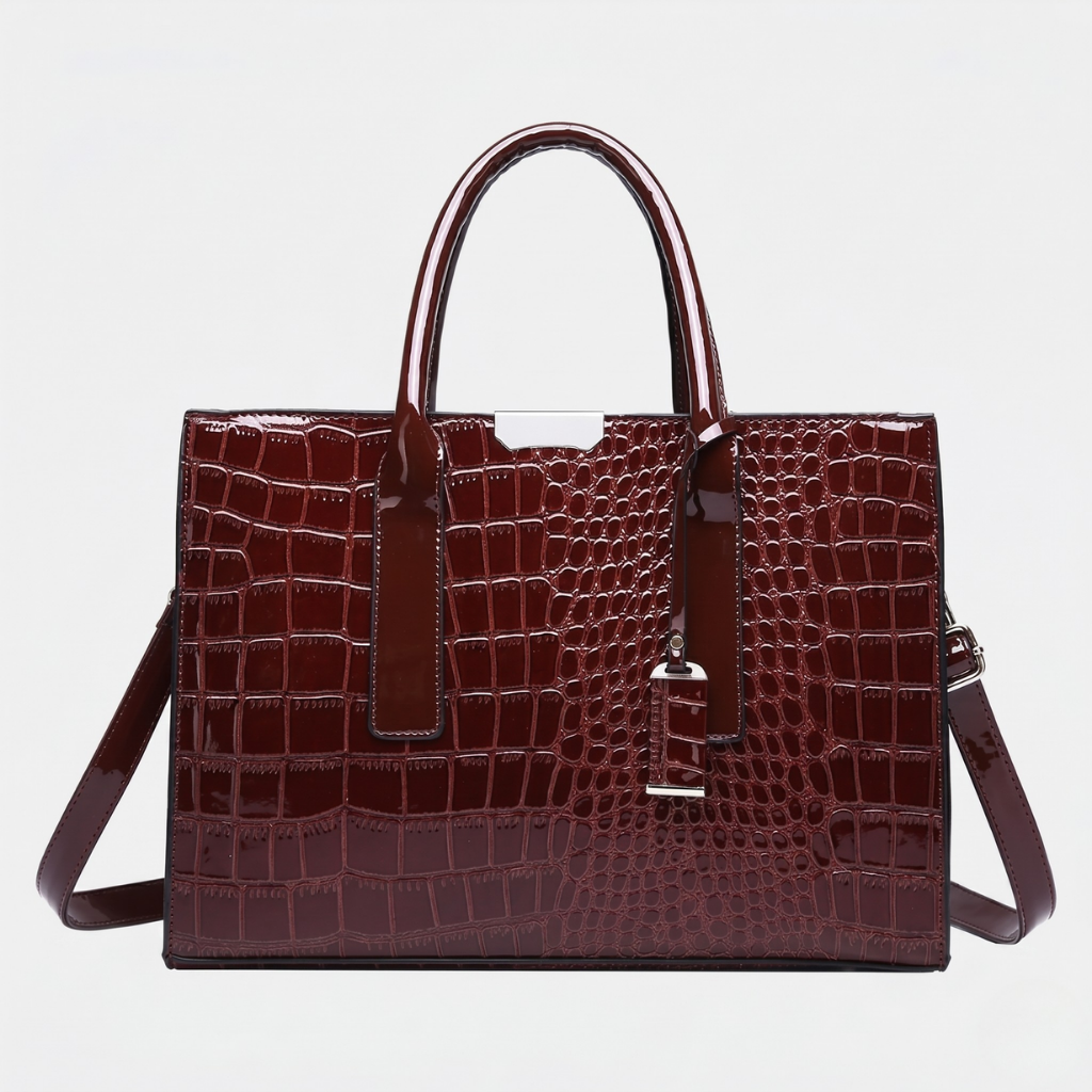 Bolsa De Couro Texturado Tália