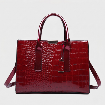 Bolsa De Couro Texturado Tália