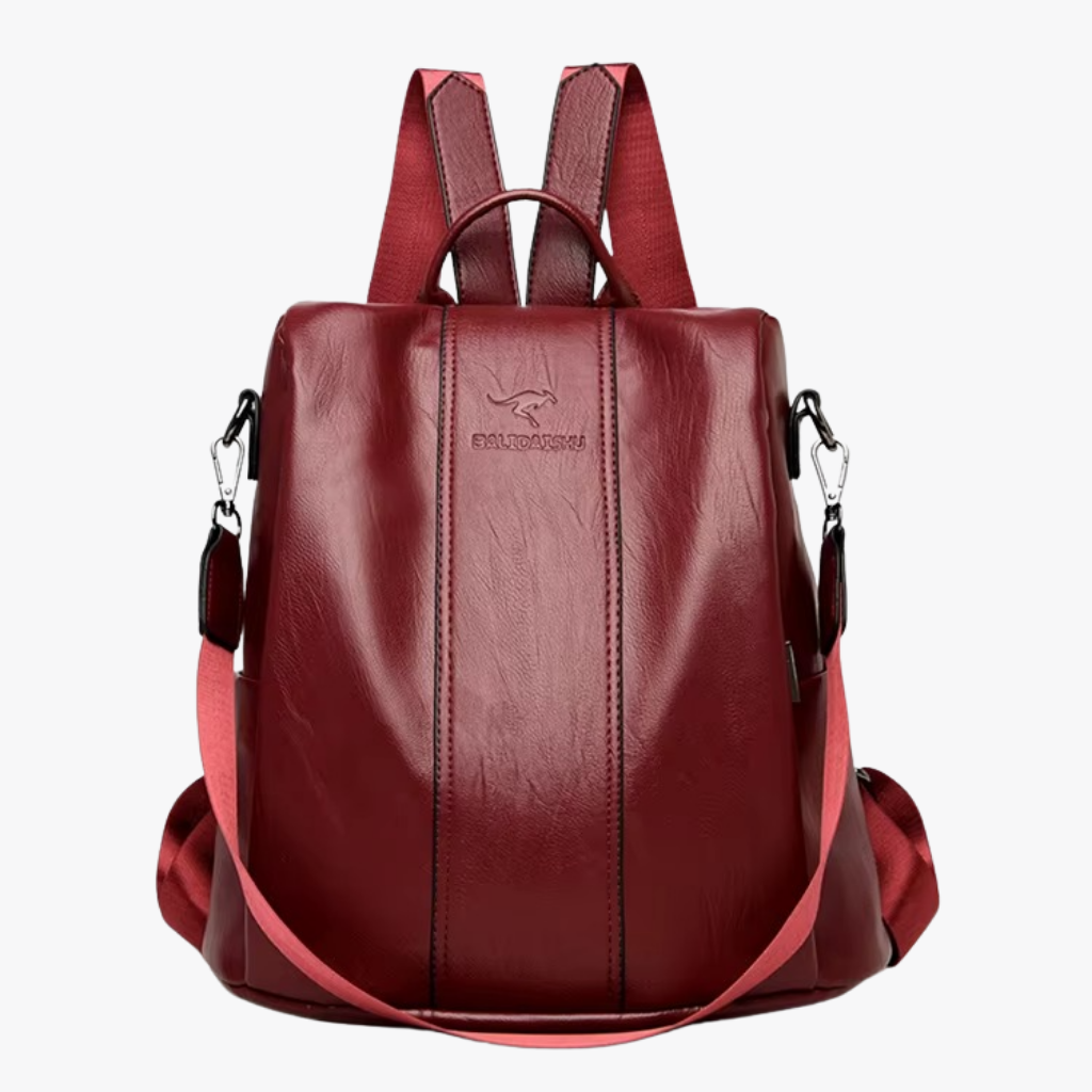 Bolsa de Couro Feminina Antifurto